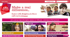 Desktop Screenshot of fosteringinbrightonandhove.org.uk